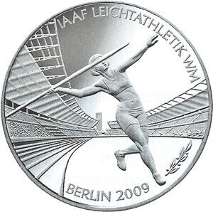 BRD 10 € 2009 "LA-WM Berlin" (J 542) Pol. Platte