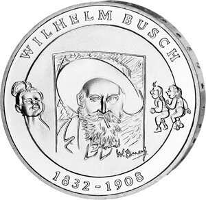 BRD 10 € 2007 "Wilhelm Busch" (J 529) Pol. Platte