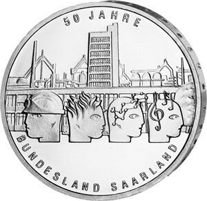 BRD 10 € 2007 "Saarland" (J 525) Pol. Platte