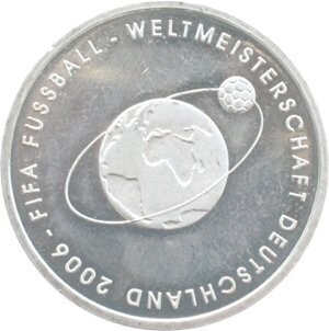 BRD 10 € 2004 "Fußball-WM" (J 504) Pol. Platte