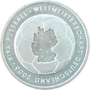 BRD 10 € 2003 "Fußball-WM" (J 499) Pol. Platte