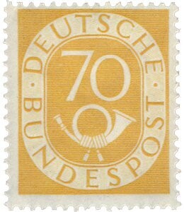 BRD 136 BRD 136 "70 Pf. Posthorn" postfrisch