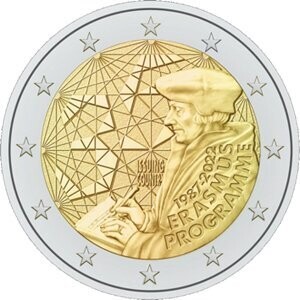 2022 ERASMUS-SET (1) alle 19 Länder mit BRD eine Münze