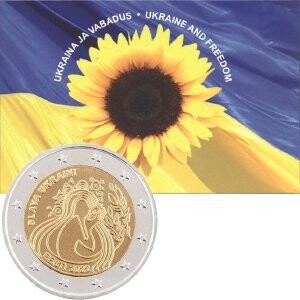 Estland 2 € 2022 Estland 2 € 2022 "Für die Ukraine" - Coincard