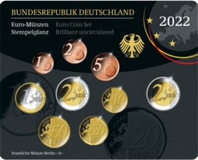 BRD KMS 2022 BRD KMS 2022 "Thüringen" Stempelglanz