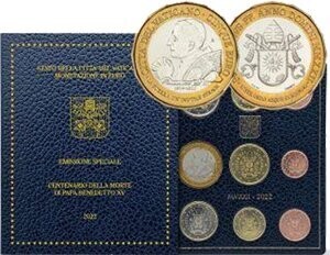 Vatikan €-KMS 2022 Stgl. mit 5 € Vatikan €-KMS 2022 Stgl. mit 5 €
