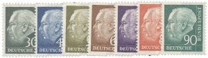 BRD 259-65 "Heuss II" postfrisch