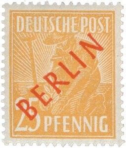 Berlin 27 "25 Pf. Rotaufdruck" postfrisch