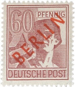 Berlin 31 "60 Pf. Rotaufdruck" postfrisch