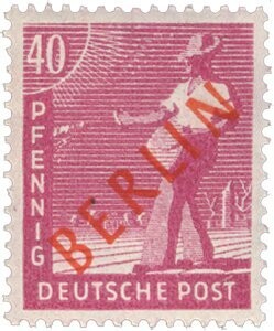 Berlin 29 "40 Pf. Rotaufdruck" postfrisch