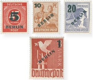 Berlin 64-67 "Grünaufdruck" postfrisch