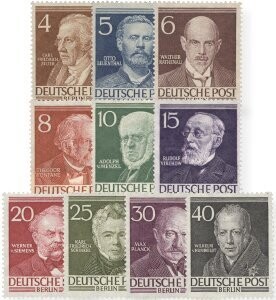 Berlin 91-100 "Berühmte Männer" postfrisch