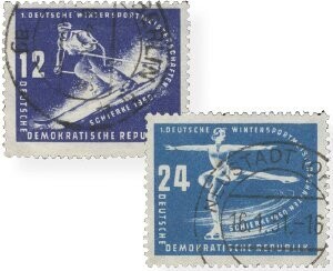 DDR 246-47 "Wintersport" gestempelt