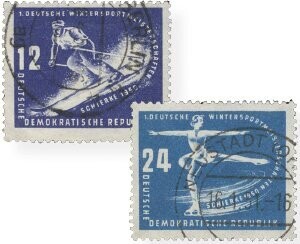 DDR 246-47 DDR 246-47 "Wintersport" gestempelt