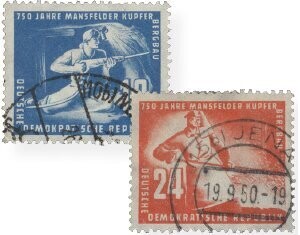 DDR 273-74 "Mansfeld" gestempelt