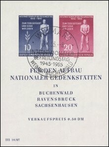 DDR (459-60) Block 11 "Befreiung" gestempelt