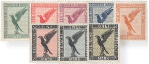 Dt. Reich 378-84 Dt. Reich 378-84 "Flugpost Adler" postfrisch