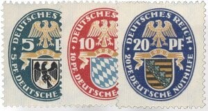 Dt. Reich 375-77 "Nothilfe Wappen" postfrisch