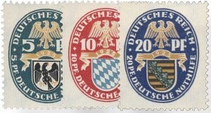 Dt. Reich 375-77 Dt. Reich 375-77 "Nothilfe Wappen" postfrisch