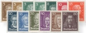 Dt. Reich 385-97 Dt. Reich 385-97 "Berühmte Deutsche " postfrisch
