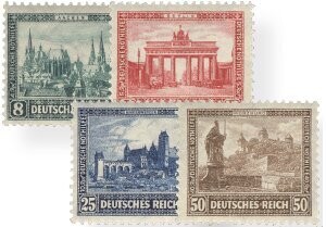 Dt. Reich 450-53 "Nothilfe Bauten" * mit Falz
