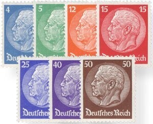 Dt. Reich 467-73 "Hindenburg" * mit Falz
