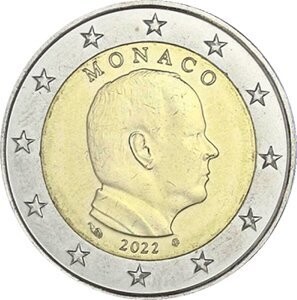 Monako 2 € 2022  "Albert"