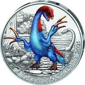 Österreich 3 € Dinotaler (6) 2021 Therizinosaurus Österreich 3 € Dinotaler (6) 2021 Therizinosaurus