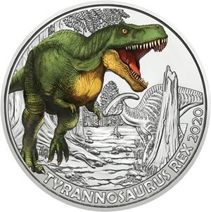Österreich 3 € Dinotaler (5) 2020 Tyrannosaurus Österreich 3 € Dinotaler (5) 2020 Tyrannosaurus
