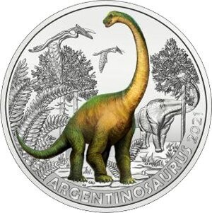 Österreich 3 € Dinotaler (9) 2021 Argentinosaurus Österreich 3 € Dinotaler (9) 2021 Argentinosaurus