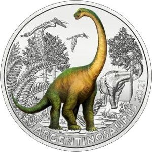 Österreich 3 € Dinotaler (9) 2021 Argentinosaurus