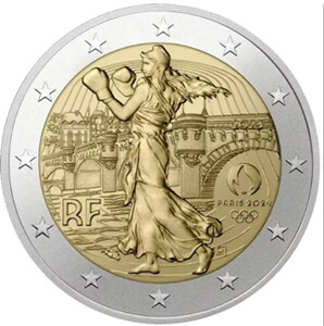 Frankreich 2 € 2023 "Oly. Paris Säerin" Coinc. beliebig