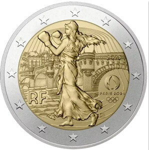 Frankreich 2 € 2023 Frankreich 2 € 2023 "Oly. Paris Säerin" Coinc. beliebig