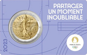 Frankreich 2 € 2023 "Oly. Paris Säerin" Coinc. lila