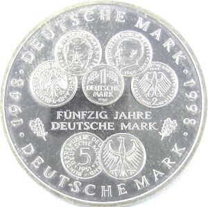 J 469 - 50 Jahre D-Mark vz./bfr. J 469 - 50 Jahre D-Mark vz./bfr.