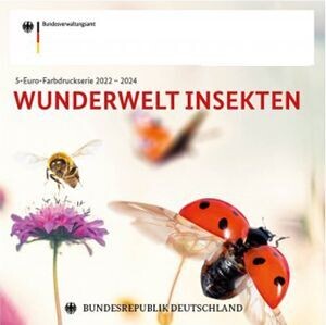 BRD 5 € Wunderwelt Insekten SAMMELALBUM