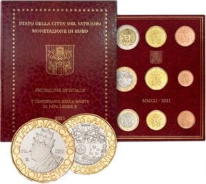 Vatikan €-KMS 2021 Stgl. mit 5 €uro Vatikan €-KMS 2021 Stgl. mit 5 €uro