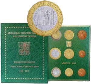 Vatikan €-KMS 2018 Stgl. mit 5 €uro Vatikan €-KMS 2018 Stgl. mit 5 €uro