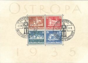 Dt. Reich Block 3 (576-79) Dt. Reich Block 3 (576-79) "OSTROPA" gestempelt