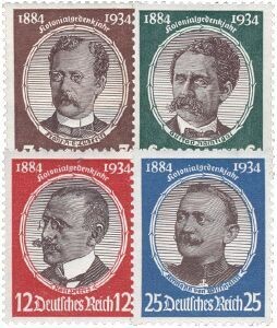 Dt. Reich 540-43 Dt. Reich 540-43 "Kolonialpioniere" postfrisch