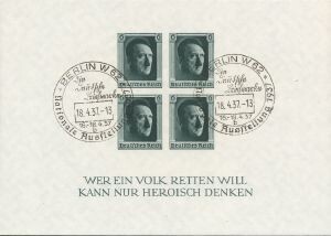Dt. Reich Block 8 (647) "Bfm.-Ausstellung" gestempelt