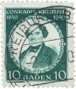 Frz. Zone Baden 53 Frz. Zone Baden 53 "Kreutzer" gestempelt