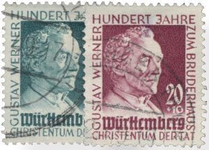 Frz. Zone Württemberg 47-48 "G. Werner" gestempelt