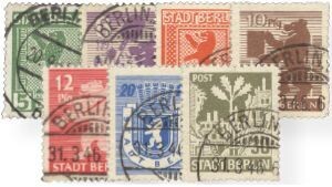 SBZ 1-7 B SBZ 1-7 B "Berliner Bär durchst." gestempelt