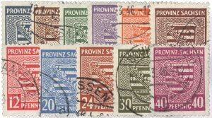 SBZ 73-84 X SBZ 73-84 X "Wappen gezähnt" gestempelt