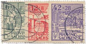 SBZ 87-89 B SBZ 87-89 B "Wiederaufbau ungezähnt" postfrisch