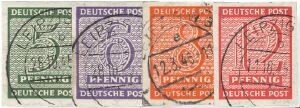 SBZ 116-19 X "Ziffer ungez." gestempelt