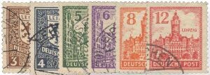 SBZ 156-61 x  "Abschiedsausgabe graues Papier" gestempelt