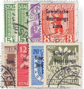 SBZ 200-06 "Aufdruck auf Berliner Bär" gestempelt