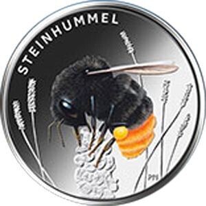 BRD 5 € Wunderwelt Insekten (9) - Steinhummel bfr. BRD 5 € Wunderwelt Insekten (9) - Steinhummel bfr.